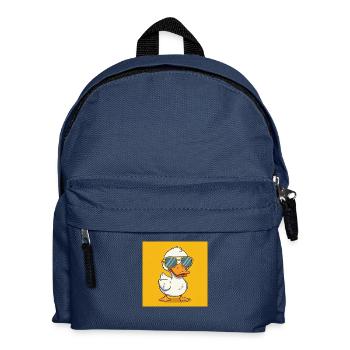 Trendsetter on the pond – duck with sunglasses - Kids' Backpack - navy - Front