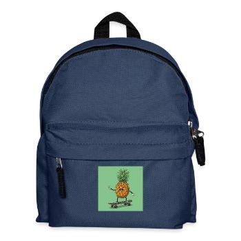 Ananas on Board – Fruchtig frisch unterwegs! - Kinder Rucksack - Navy - Vorne