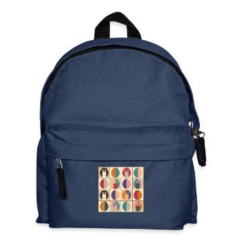 Easter Eggs Design No.03 - Kids' Backpack - navy - Front