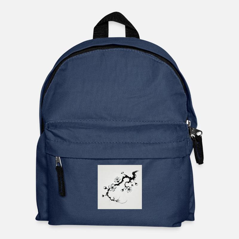 image minimaliste fleur de cerisier - Sac à dos Enfant - bleu marine