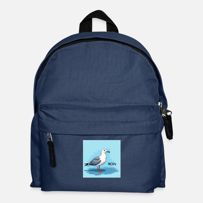 Moin, Möwe - Kinder Rucksack - Navy
