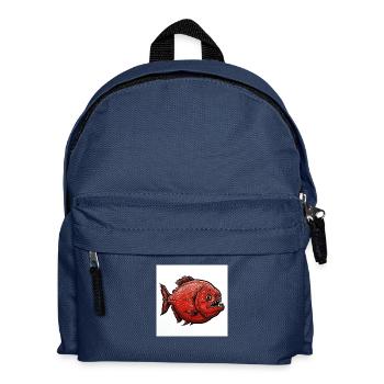 Piranha rouge - Sac à dos Enfant - bleu marine - Devant