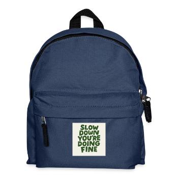 Slow Down Vibes - Kinder Rucksack - Navy - Vorne
