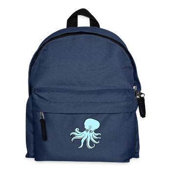 Pieuvre Pieuvre Pieuvre Calmar Céphalopode Mauvais œil - Sac à dos Enfant - bleu marine - Devant