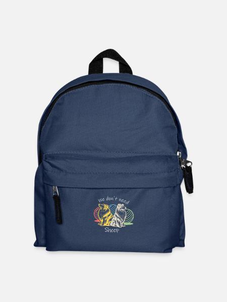 Driftball (colorful) with text - Kids' Backpack - navy