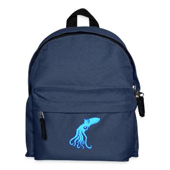Pieuvre, Pieuvre, Pieuvre, Céphalopode, Calmar géant - Sac à dos Enfant - bleu marine - Devant