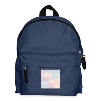 Ciel pastel rêveur - Sac à dos Enfant - bleu marine - Devant