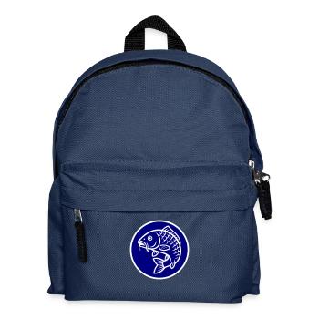 Icône de poisson carpe - Sac à dos Enfant - bleu marine - Devant