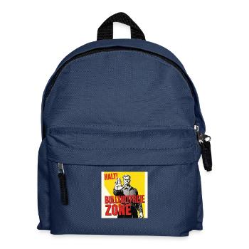 Halt! Bullshitfreie Zone - Kinder Rucksack - Navy - Vorne