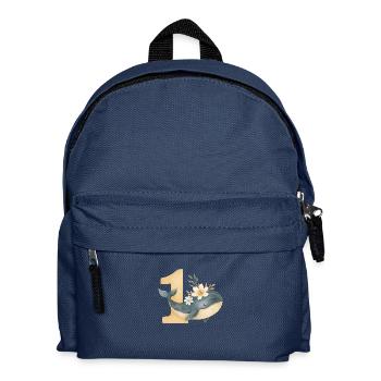 whale birthday / Wal Geburtstag - Kinder Rucksack - Navy - Vorne
