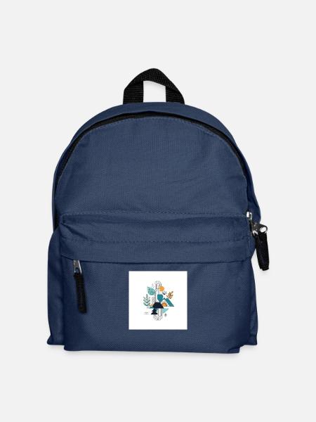 Moderne Natur - Kinder Rucksack - Navy