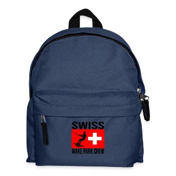 Swiss Wake Crew Wakeboard Shirt - Kids' Backpack - navy - Front