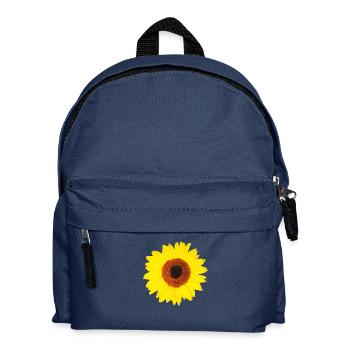 Sonnenblume - Kinder Rucksack - Navy - Vorne