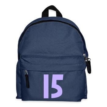 15. 15 JAHRE. 15-JÄHRIGES JUBILÄUM. 15-JÄHRIGES JUBILÄUM. - Kinder Rucksack - Navy - Vorne