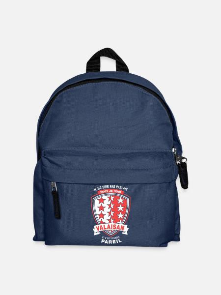 VALAISAN Je ne suis pas parfait - Sac à dos Enfant - bleu marine