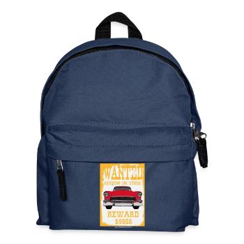 WANTED ODER STOCK KUSTOM - cod: 1955ChevyBelAir - Kinder Rucksack - Navy - Vorne