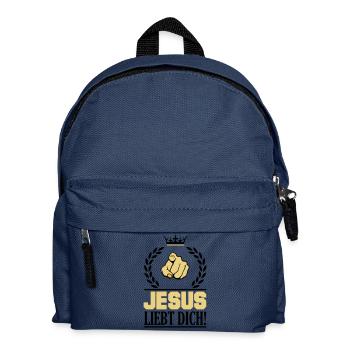 jesus_liebt_dich_002 - Kinder Rucksack - Navy - Vorne