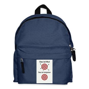 Courage to try - Kids' Backpack - navy - Front