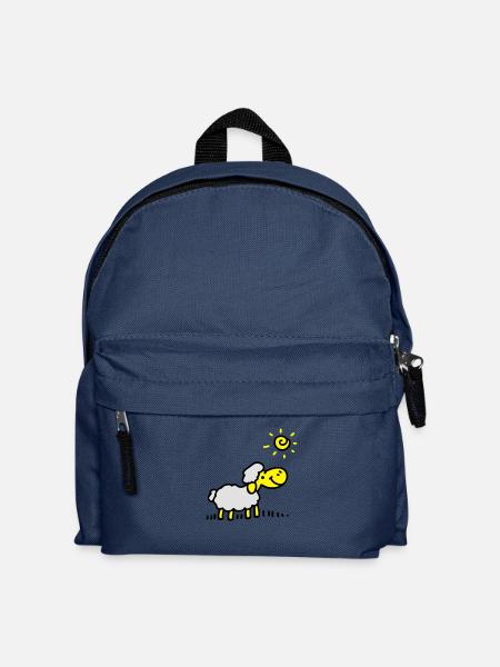 Schäfchen Sonne 3 - Kinder Rucksack - Navy