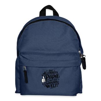 Der Allerbeste Papa Auf der ganzen Welt - Kinder Rucksack - Navy - Vorne
