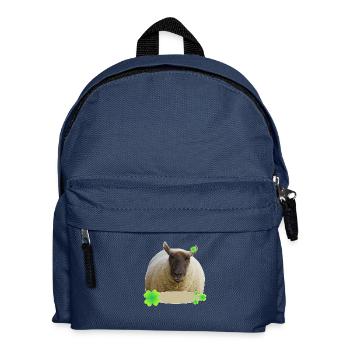 mouton doux avec trèfle chance mouton chanceux - Sac à dos Enfant - bleu marine - Devant