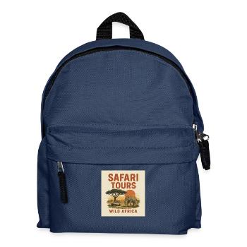 Adventurous safari tour in the heart of Africa – Vin - Kids' Backpack - navy - Front
