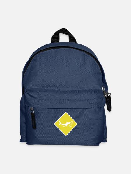 roadsign shark - Kinder Rucksack - Navy