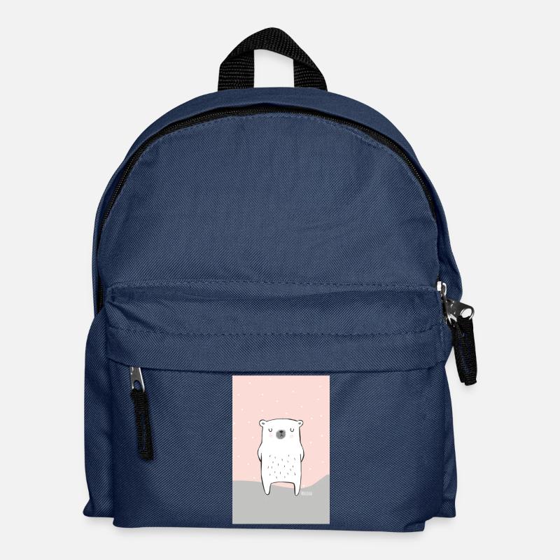 Eisbären Untersetzer - Kinder Rucksack - Navy