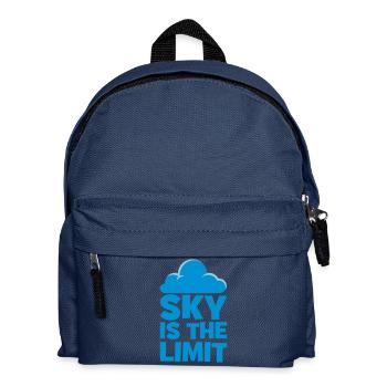 Himmel ist die Grenze - Kinder Rucksack - Navy - Vorne