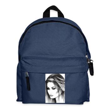 Beautiful woman - Kids' Backpack - navy - Front
