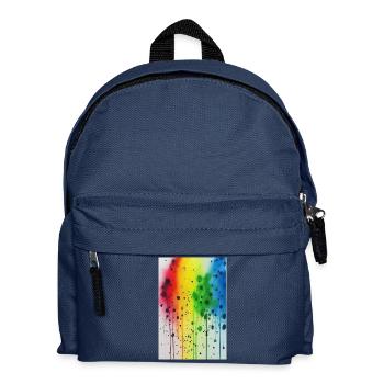 Splashes of paint - Kids' Backpack - navy - Front