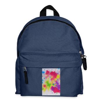 Éclaboussures colorées de couleurs - Sac à dos Enfant - bleu marine - Devant