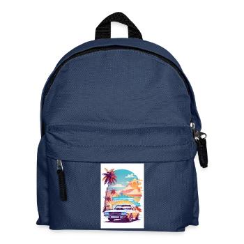Muscle-Car - Kinder Rucksack - Navy - Vorne