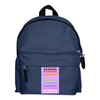 Pride Rainbow Stars - Kinder Rucksack - Navy - Vorne
