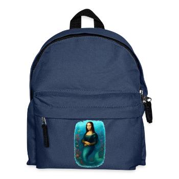 Sirène Mona Lisa - Sac à dos Enfant - bleu marine - Devant