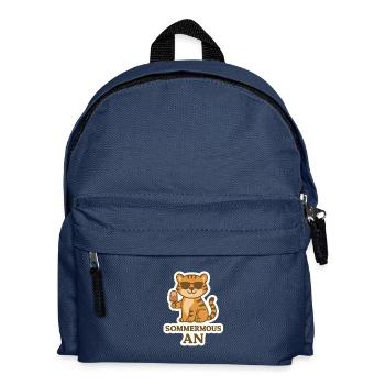 Ferien - Kinder Rucksack - Navy - Vorne