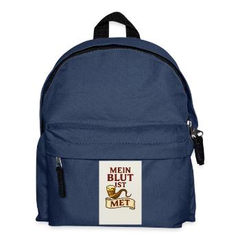 Mein Blut ist Met - Kinder Rucksack - Navy - Vorne