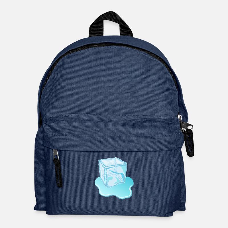 Eiswürfel Motiv/ Designer - Kinder Rucksack - Navy