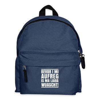 Bevor i mi aufreg - Kinder Rucksack - Navy - Vorne