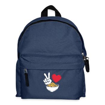For connoisseurs of Korean cuisine - Kids' Backpack - navy - Front