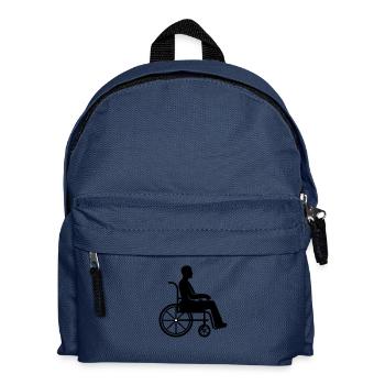 Fauteuil roulant Homme - Sac à dos Enfant - bleu marine - Devant