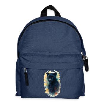Panthère Aquarelle - Sac à dos Enfant - bleu marine - Devant