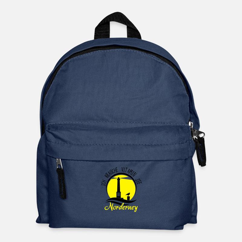 Vitamin See Norderney Leuchtturm - Kinder Rucksack - Navy