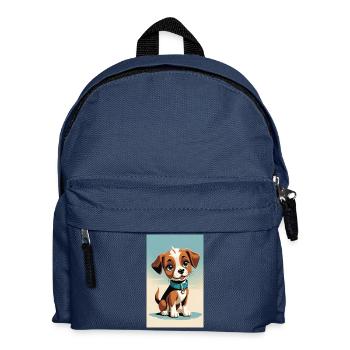 Dog Puppies | Dogs | Puppies | Dog fan - Kids' Backpack - navy - Front