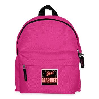 GERADE VERHEIRATET, LANG LEBE DIE MARIE,EVJF,VALENTINSTAG - Kinder Rucksack - Fuchsia - Vorne