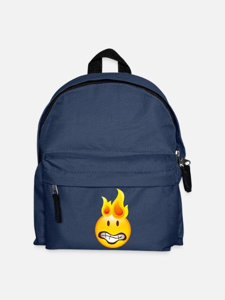 Smiley Burning - Sac à dos Enfant - bleu marine