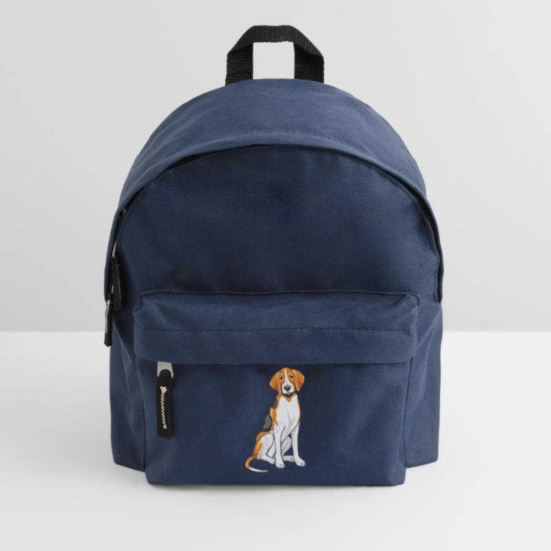 Sitzender Foxhound Kinder Rucksack