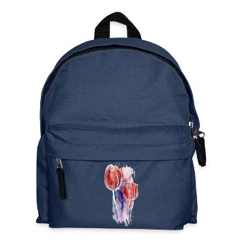 tulpen kunst - Kinder Rucksack - Navy - Vorne
