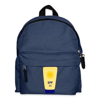 LSF 50 Sonnencreme - Kinder Rucksack - Navy - Vorne