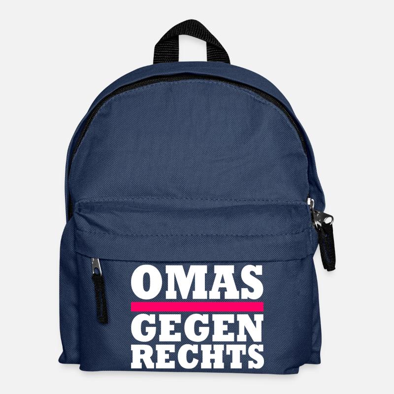 Omas gegen Rechts - Kinder Rucksack - Navy